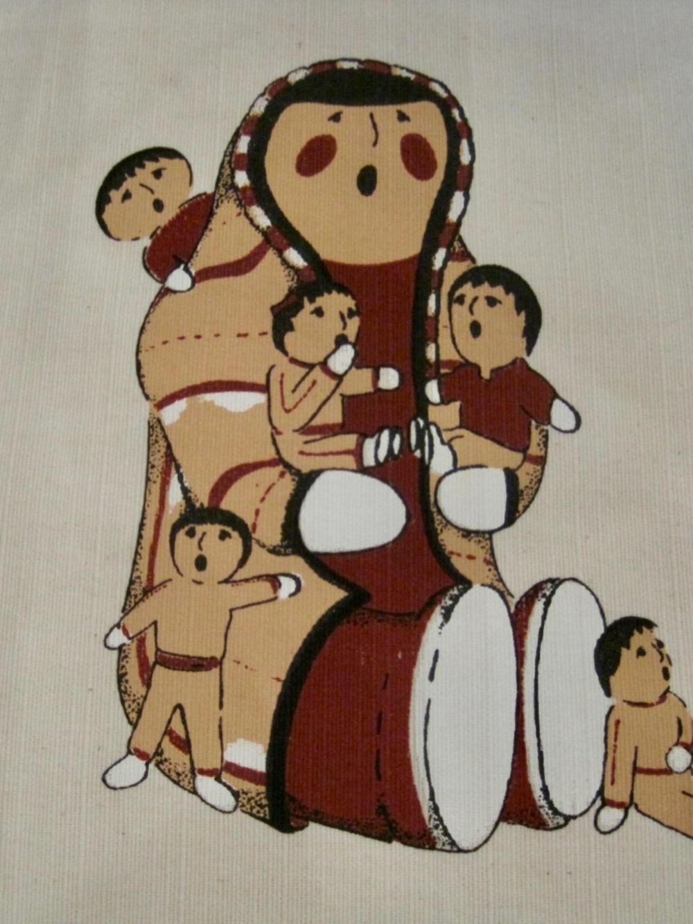 Unique Motif Handmade 16 1/2" x 16 1/2" Pillow Cover. New Condition.